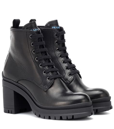 prada boots for ladies|prada 55 leather ankle boots.